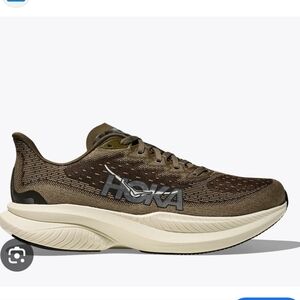 Hoka One One Mach 6 Green Running Shoes Mens Size 9.5